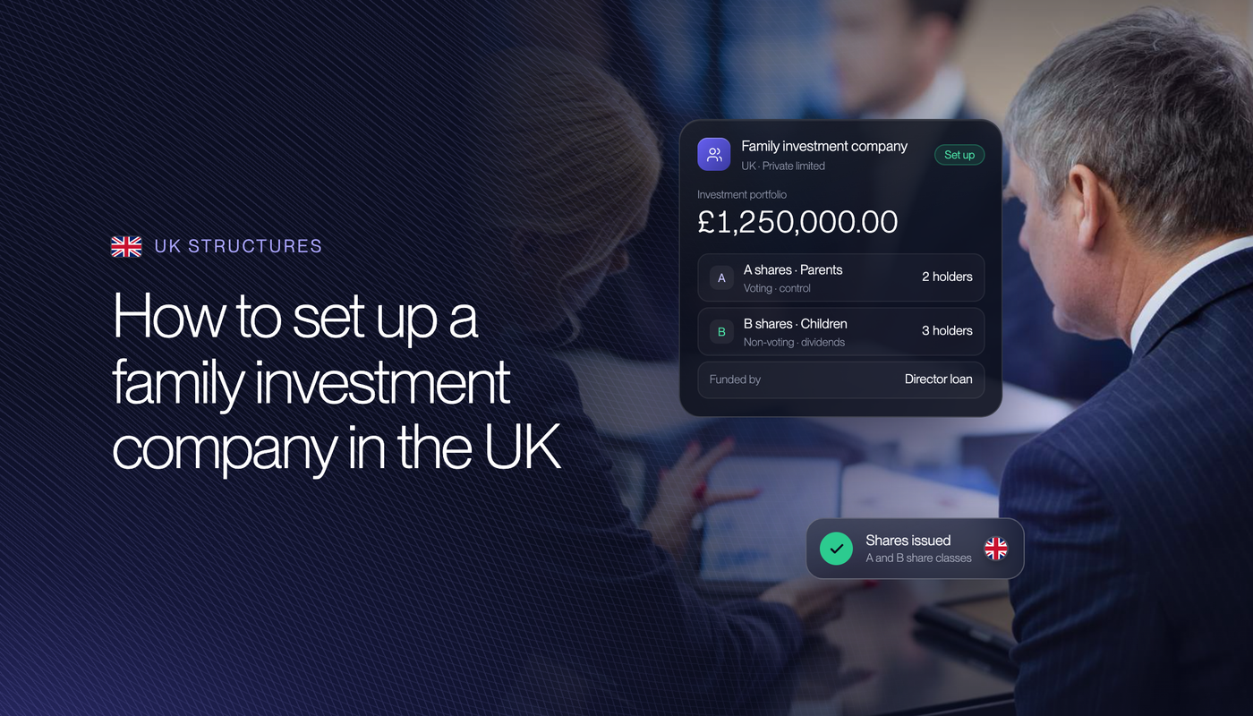 How to Set Up a Family Investment Company in the UK in 2026