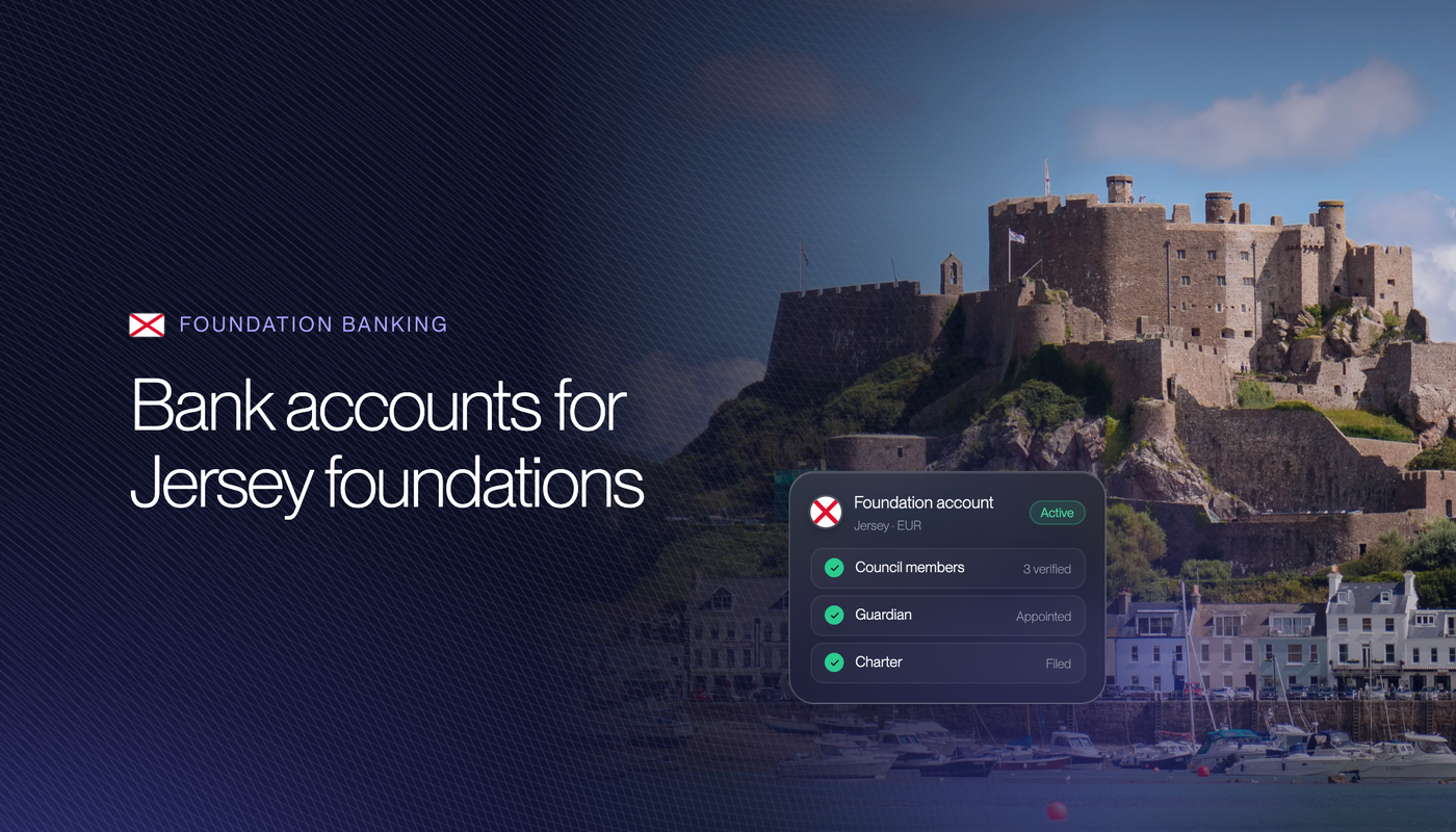 Bank Accounts for Jersey Foundations in 2026