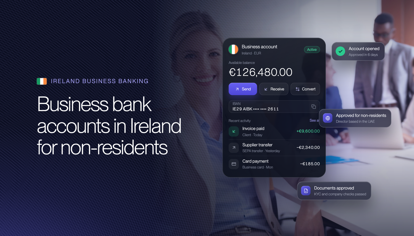 Open a Business Bank Account in Ireland