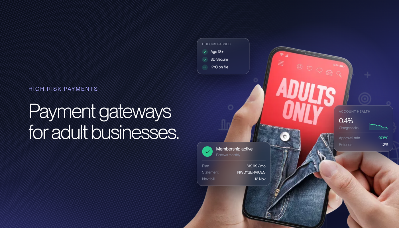 Adult Payment Gateway for High Risk Businesses in 2026