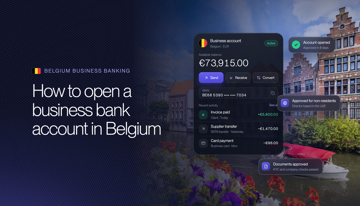 How to Open a Business Bank Account in Belgium in 2026