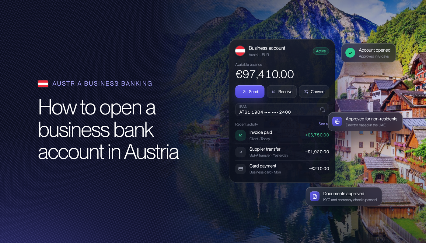 How to Open a Business Bank Account in Austria in 2026