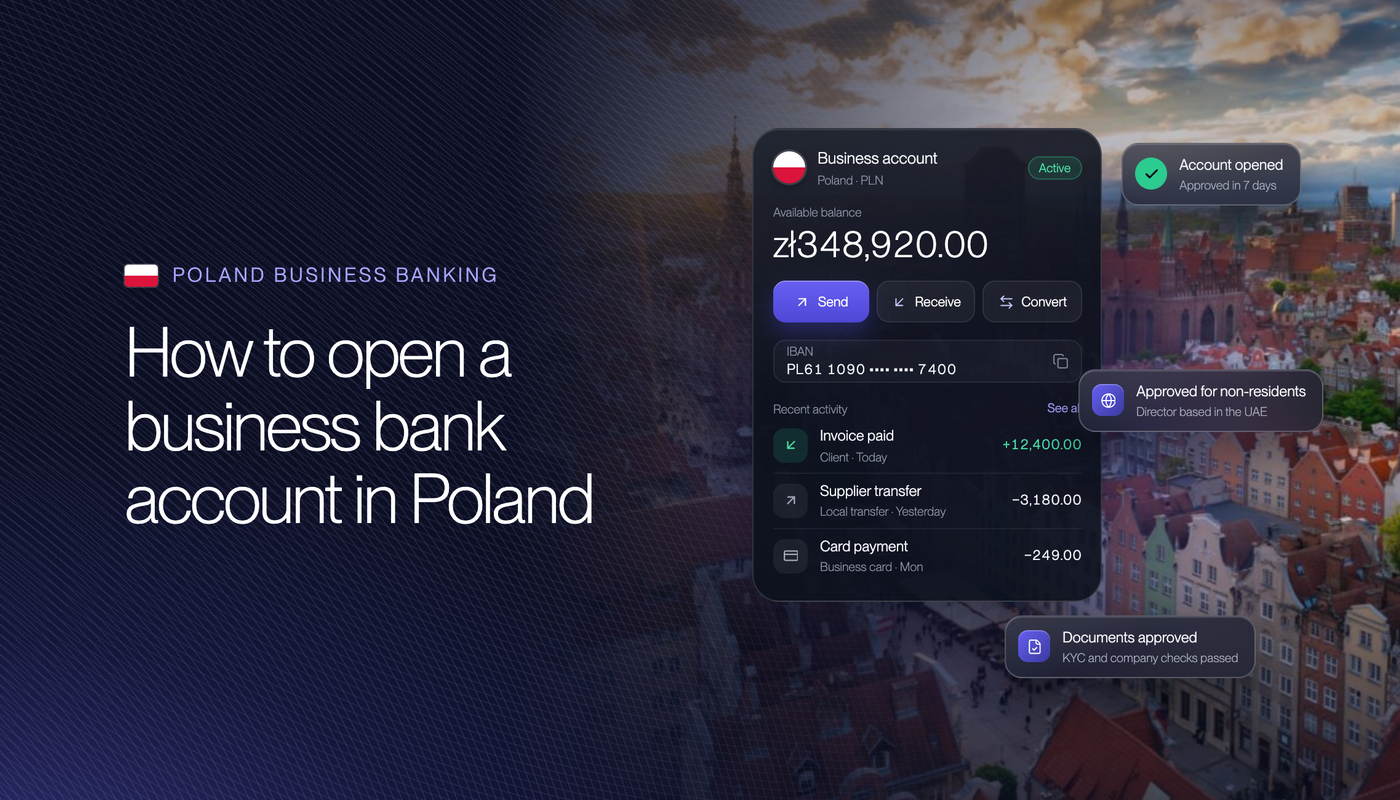 How to Open a Business Bank Account in Poland in 2026