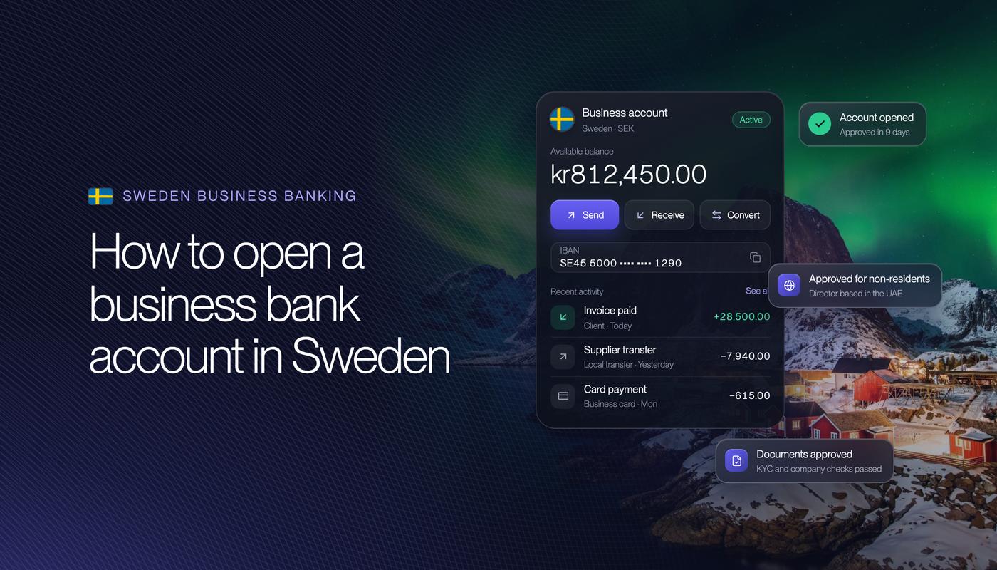 How to Open a Business Bank Account in Sweden in 2026