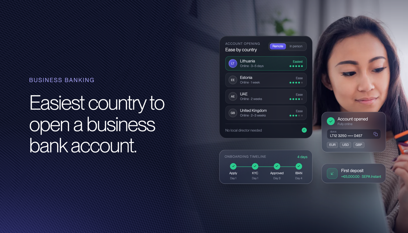 Easiest Country to Open a Business Bank Account in 2026