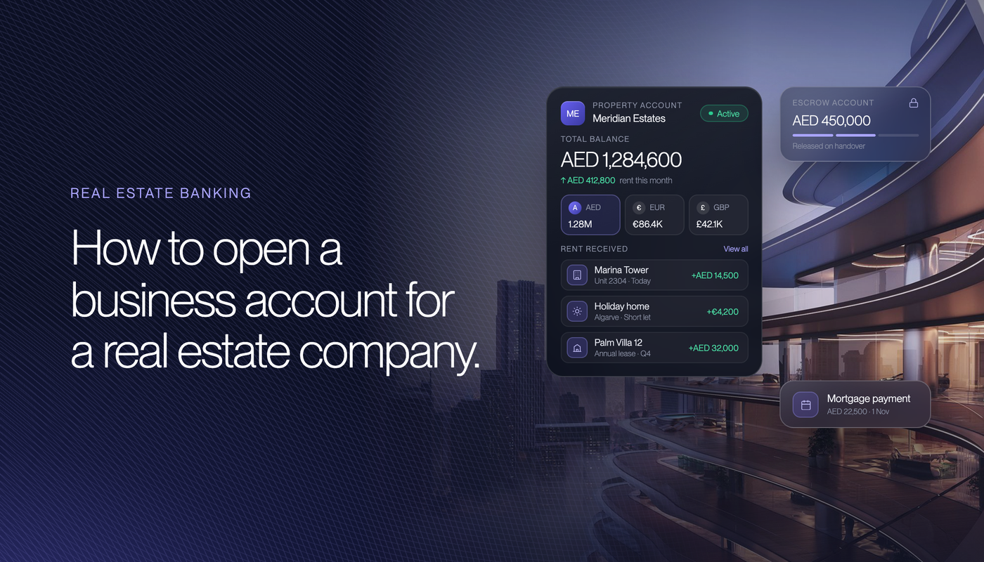 How to Open a Business Account for a Real Estate Company in 2026