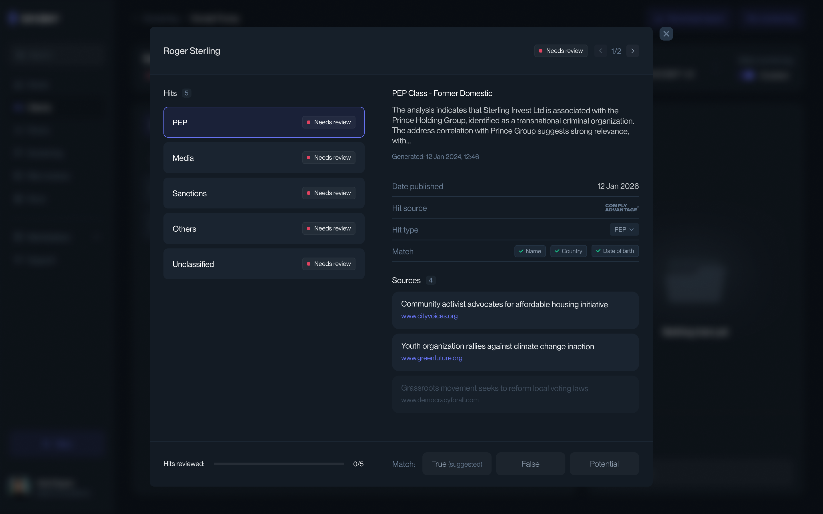Screen client backgrounds