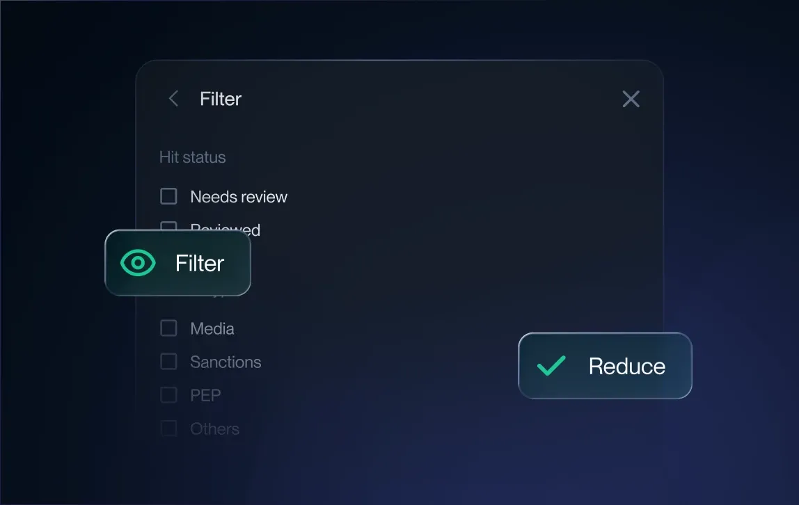 Filter out the noise and false positives